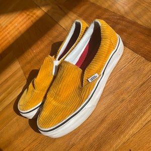 Corduroy Mustard VANS LIGHTLY USED